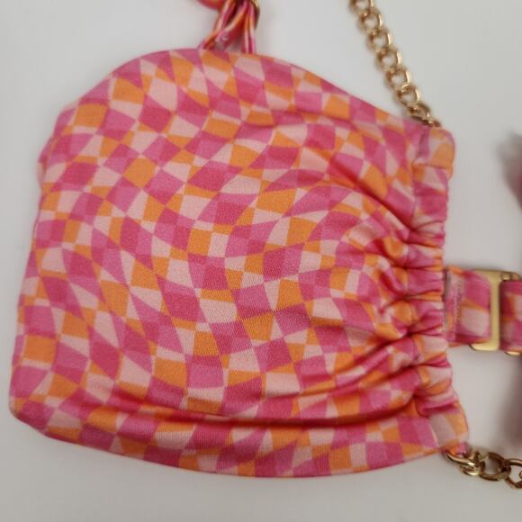 L*Space Sammie Bikini Top in Heat Waves Pink Size Small NWT - Picture 4 of 7